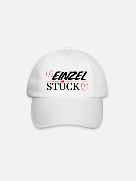 Einzelstück - Baseballkappe - Weiß/Weiß