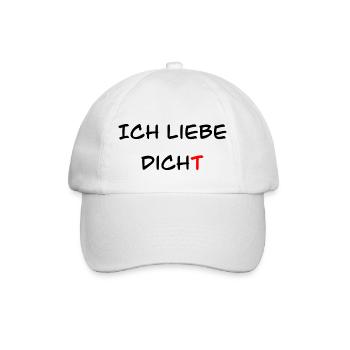 Ich liebe dicht2 - Baseballkappe - Weiß/Weiß - Vorne