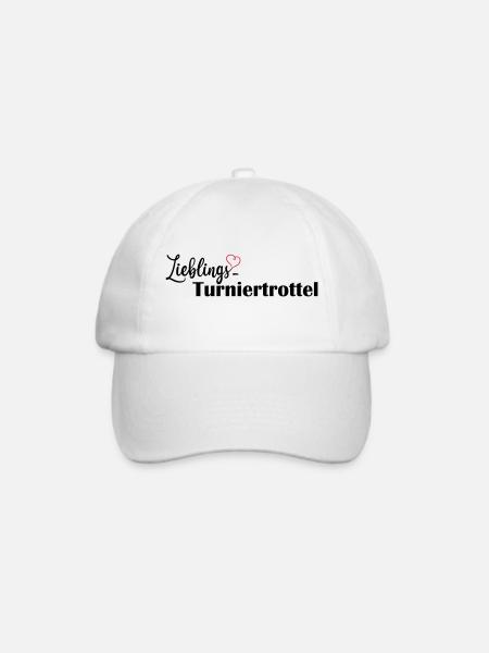 LIeblings Turniertrottel schwarz - Baseballkappe - Weiß/Weiß