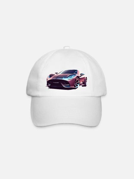 Chrom Sportwagen - Baseballkappe - Weiß/Weiß