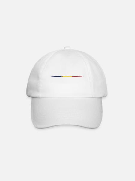tricolore RO - Baseballkappe - Weiß/Weiß