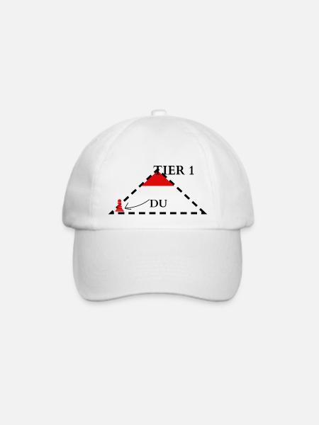 TIER 1 - Baseballkappe - Weiß/Weiß