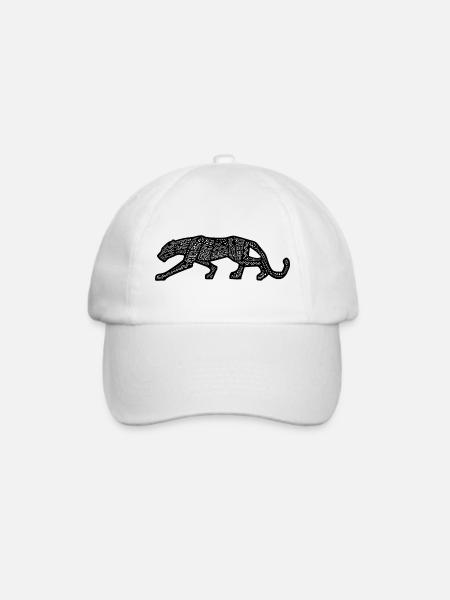 Panther Inca Design - Baseballkappe - Weiß/Weiß