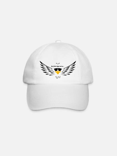 Der frühe Vogel - Baseballkappe - Weiß/Weiß