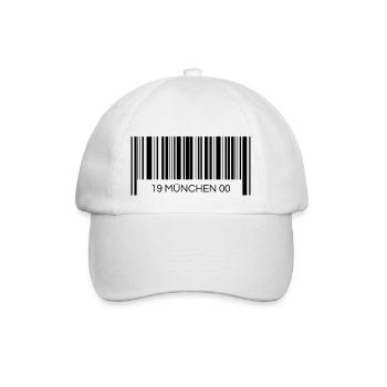 München 1900 Barcode - Baseballkappe - Weiß/Weiß - Vorne
