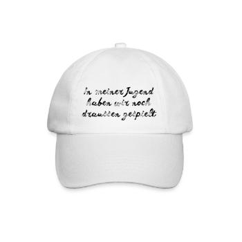 In meiner Jugend - Baseballkappe - Weiß/Weiß - Vorne