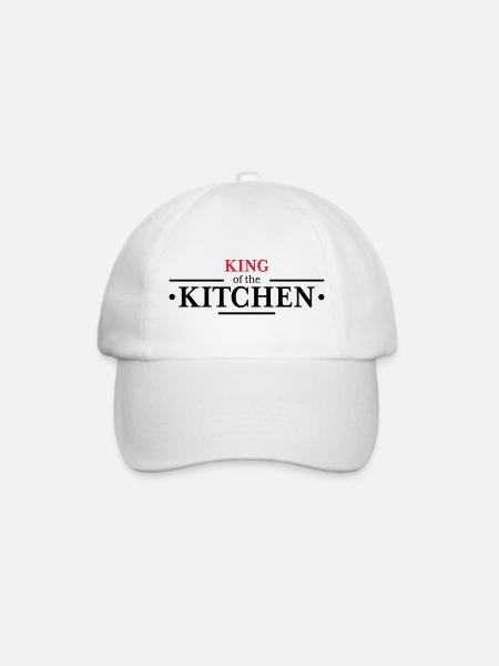 King of the Kitchen - Baseballkappe - Weiß/Weiß
