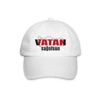 vatan sagolsun v3 - Baseballkappe - Weiß/Weiß - Vorne