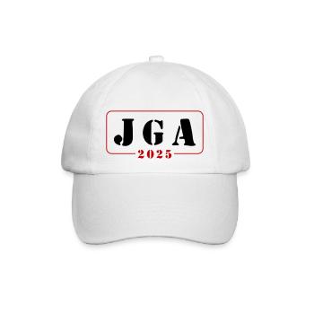 Jga 2025 Junggesellenabschied - Baseballkappe - Weiß/Weiß - Vorne