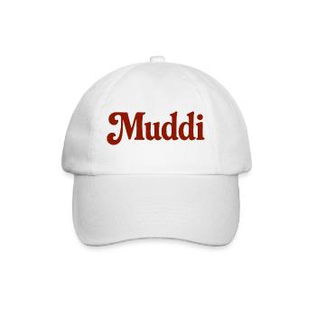 Herzstück Muddi - Baseballkappe - Weiß/Weiß - Vorne