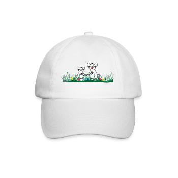 im Gras - Baseballkappe - Weiß/Weiß - Vorne