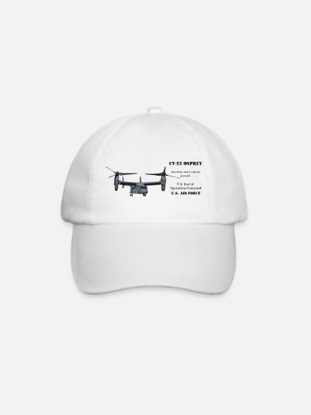 V-22 Osprey - Baseballkappe - Weiß/Weiß