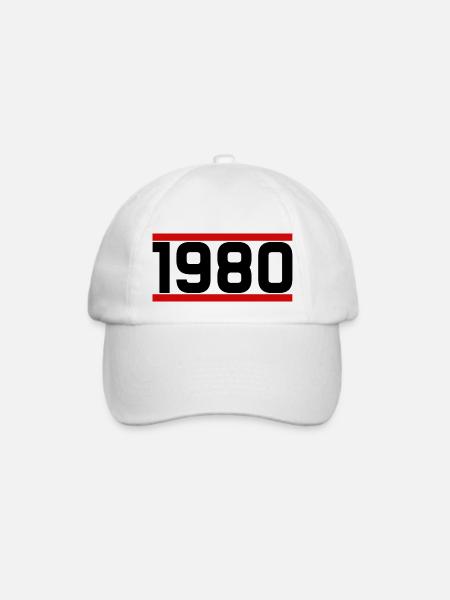Alte Schule 1980 - Baseballkappe - Weiß/Weiß