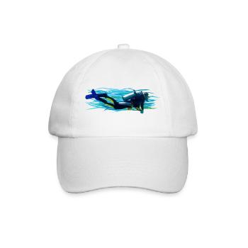 Diver - Baseballkappe - Weiß/Weiß - Vorne