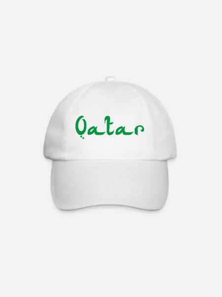 Qatar Katar - Baseballkappe - Weiß/Weiß