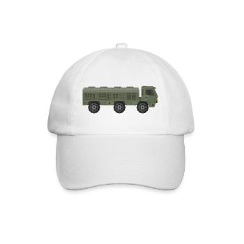 Militär-LKW - Baseballkappe - Weiß/Weiß - Vorne