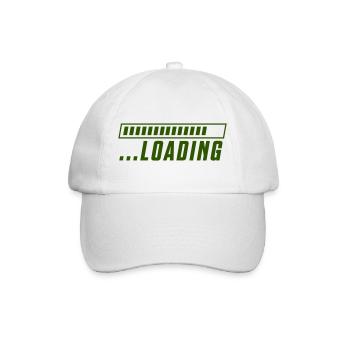 Loading - Baseballkappe - Weiß/Weiß - Vorne