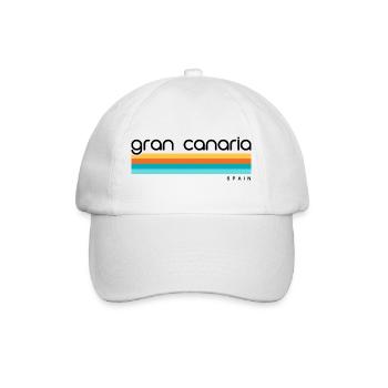 Gran Canaria - Spain - Spanien - Espana - Kanaren - Baseballkappe - Weiß/Weiß - Vorne