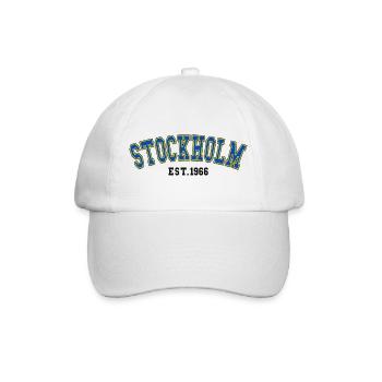 Stockholm gegründet 1966 - Baseballkappe - Weiß/Weiß - Vorne
