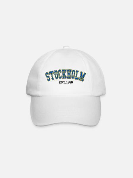 Stockholm gegründet 1966 - Baseballkappe - Weiß/Weiß