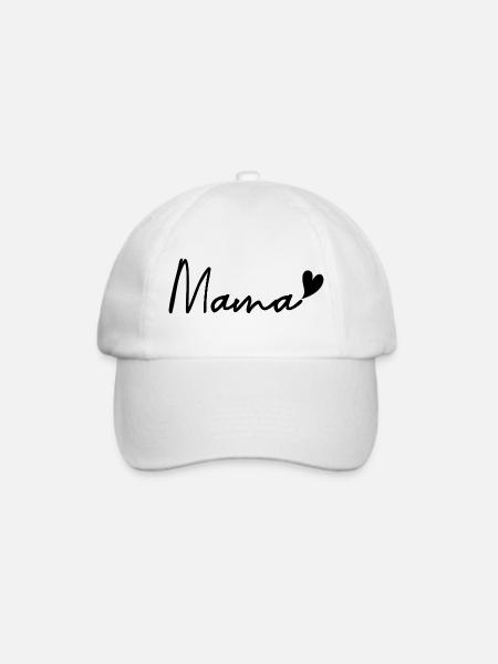 Mamma - Baseballkappe - Weiß/Weiß