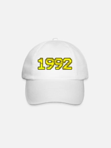 1992 - Baseballkappe - Weiß/Weiß