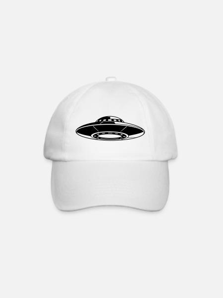 UFO - Baseballkappe - Weiß/Weiß