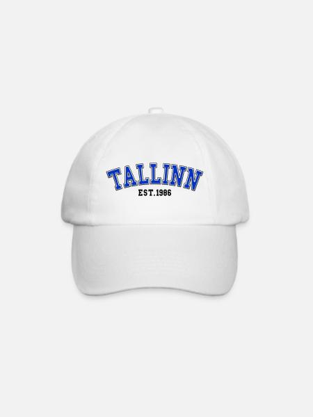 Tallinn gegründet 1986 - Baseballkappe - Weiß/Weiß
