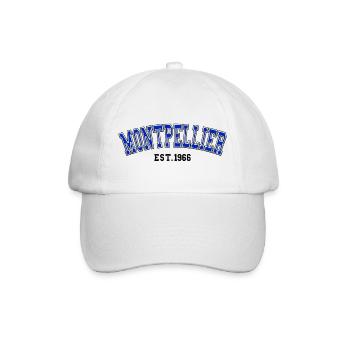 Montpellier gegründet 1966 - Baseballkappe - Weiß/Weiß - Vorne