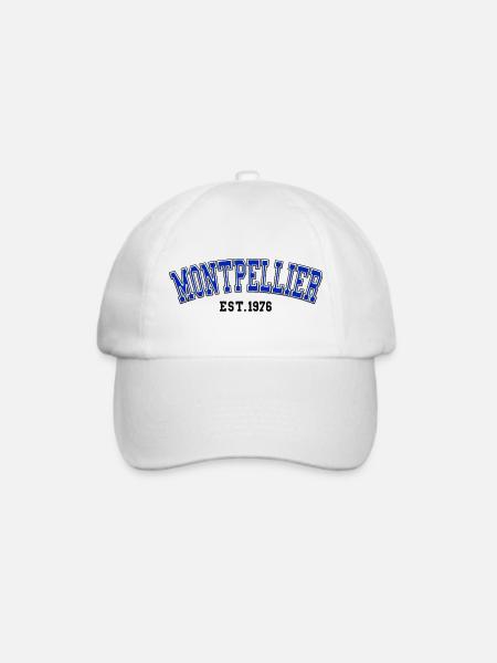 Montpellier gegründet 1976 - Baseballkappe - Weiß/Weiß