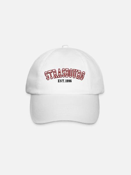 Straßburg gegründet 1996 - Baseballkappe - Weiß/Weiß