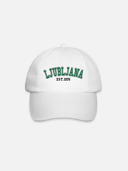 Ljubljana gegründet 1976 - Baseballkappe - Weiß/Weiß