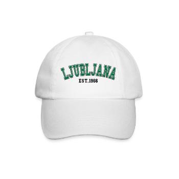 Ljubljana gegründet 1966 - Baseballkappe - Weiß/Weiß - Vorne