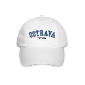 Ostrava gegründet 1966 - Baseballkappe - Weiß/Weiß - Vorne