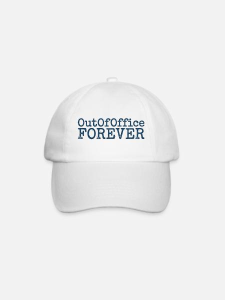 Out Of Office - Baseballkappe - Weiß/Weiß