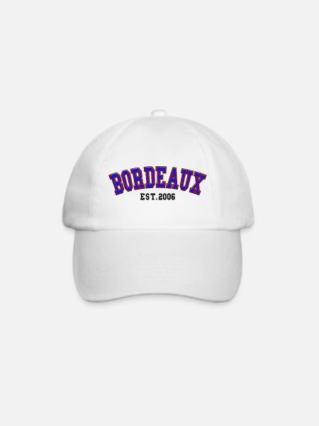 Bordeaux gegründet 2006 - Baseballkappe - Weiß/Weiß
