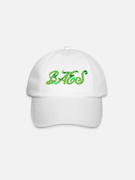 Baes Vorname - Baseballkappe - Weiß/Weiß