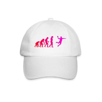 Geschenkidee für den Handballspieler mit Teamsport - Baseballkappe - Weiß/Weiß - Vorne