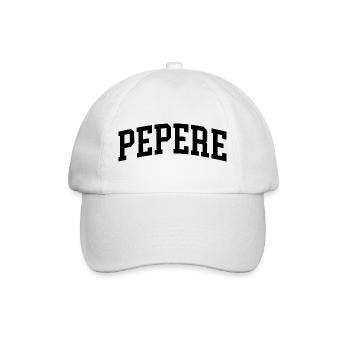 Pepere Französischer Opa Pepere - Baseballkappe - Weiß/Weiß - Vorne