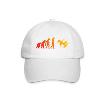 Geschenkidee für die Breakdancerin mit Streetdance - Baseballkappe - Weiß/Weiß - Vorne