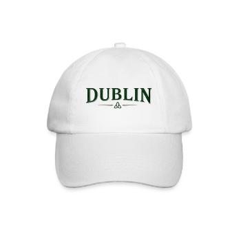 Diblin - Ireland - Irland - irisch - Ire - Baseballkappe - Weiß/Weiß - Vorne
