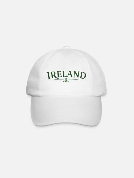 Ireland - Irland - irisch - Dublin - Ire - Baseballkappe - Weiß/Weiß