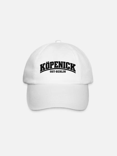 Köpenick - Ost-Berlin - Bezirk - Deutschland - Baseballkappe - Weiß/Weiß