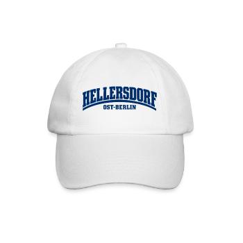 Hellersdorf - Ost-Berlin - Bezirk - Deutschland - Baseballkappe - Weiß/Weiß - Vorne