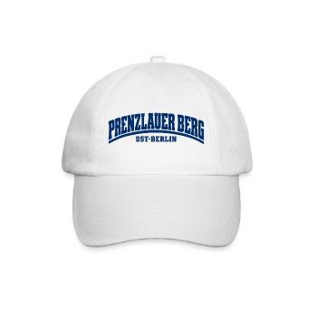 Prenzlauer Berg - Ost-Berlin - Bezirk Deutschland - Baseballkappe - Weiß/Weiß - Vorne