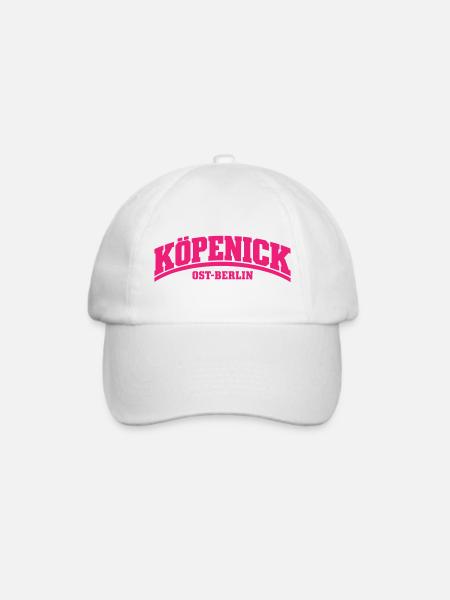 Köpenick - Ost-Berlin - Bezirk - Deutschland - Baseballkappe - Weiß/Weiß