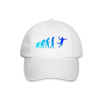 Geschenkidee für den Kreisläufer mit Handballspiel - Baseballkappe - Weiß/Weiß - Vorne