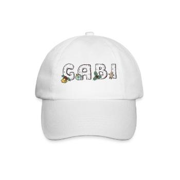 Gabi Weihnachtsbuchstaben  - Baseballkappe - Weiß/Weiß - Vorne