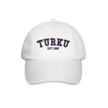 Turku gegründet 1996 – Geburtstag - Baseballkappe - Weiß/Weiß - Vorne