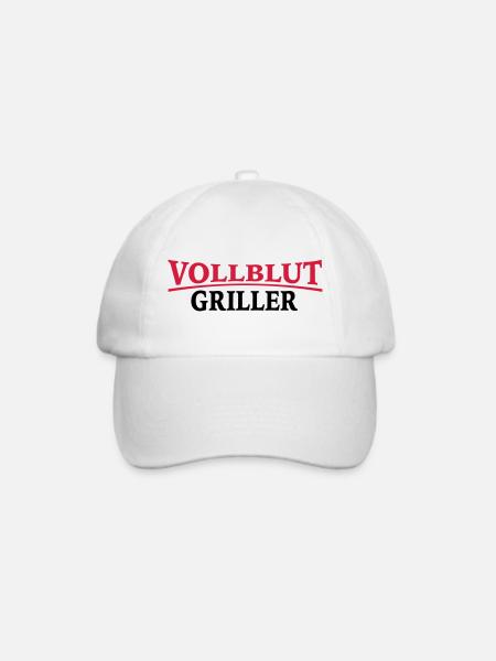 grillen - Baseballkappe - Weiß/Weiß